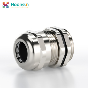 Hoonsun ปรับได้แยกทองเหลืองแรงดันต่ำ Exd IIC GB IP68กันน้ำนิกเกิลชุบ UL94-V0เคเบิล M8 M63 PG - Product Image 2