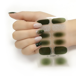 Suministro personalizado al por mayor, envolturas de <span class=keywords><strong>uñas</strong></span> con purpurina dorada metálica 3D, accesorio de plástico, pegatinas para decoración de <span class=keywords><strong>uñas</strong></span> de Gel, calcomanías, diseño colorido - Product Image 1