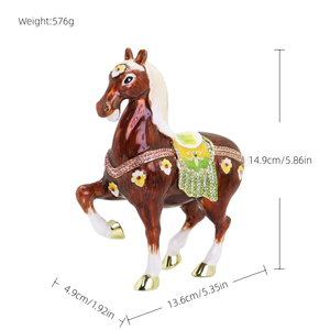 SHINNYGIFTS 2026 nuovo anno regalo animale zodiaco scatola decorativa per soggiorno e studio creativo Feng Shui ornamento all'ingrosso - Product Image 4