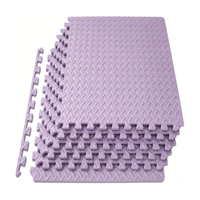 Lavendel-Lila Heimtrainingsmatte aus EVA, Premium Weiche Fitnessmatte in Wunschfarbe und -größe, Puzzle-Matten, Ineinandergreifende Bodenmatten für Fitnessräume