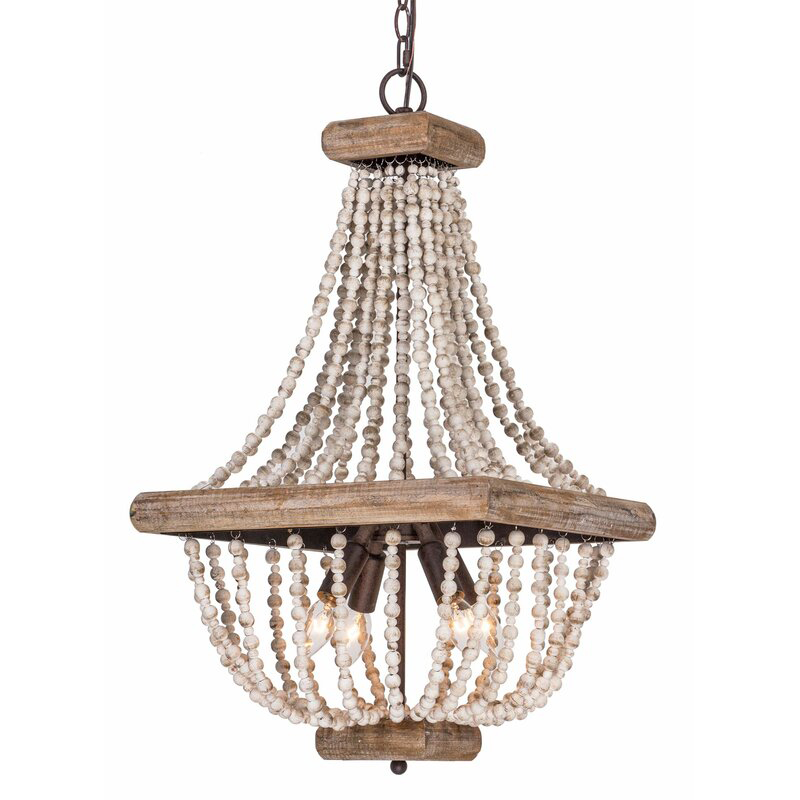 Горячая продажа с фабрики оптовая продажа на заказ Французский Ретро спальня Американская страна деревянные бусины декоративная люстра