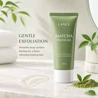Gel Nettoyant Éclaircissant Bio aux Herbes OEM ODM, Exfoliant Visage au Matcha, Gel Peeling pour Tous Types de Peau
