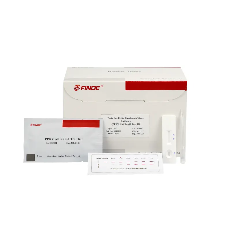 Rapid Test Kit for Peste des Petits Ruminants Virus (PPRV Ab) Diagnosis Veterinary Instrument for Sheep Goat Disease Detection