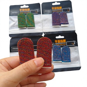 Manufacturer Wholesale 24 Needles Sparkling Silver Fiber <b>for</b> PUBG Gaming Finger Sleeve Compatible with All Touchscreen Devices - Product Image 1