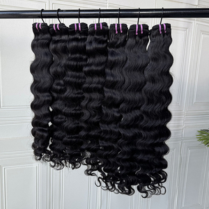 Extensions de cheveux vierges cambodgiens ondulés et lisses, couleur naturelle, 100% cheveux humains, vente en gros pour les vendeurs de cheveux - Product Image 1