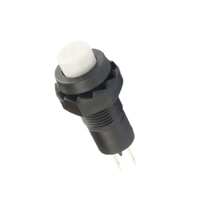 Interruptor de botón de apertura normal, pulsador de un solo tiro, IP40, 1A, 250V, CA, 1E4, 10mm, 12mm