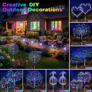 Luces Solares de Jardín Btfarm, 120 LED Multicolor, Resistentes al Agua, de Acero Inoxidable, 8 Modos, Luces Decorativas - Product Image 4