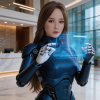 Ornement en silicone, décoration de fête de Noël, cadeau, robot humanoïde agile avec teint naturel pour collectionniste adulte