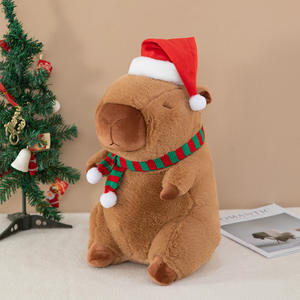 Nouveau Haute Qualité Kawaii Capybara Noël Animaux En Peluche En Peluche Jouet <span class=keywords><strong>Film</strong></span> Figure Doux Poupée En Peluche Animal Jouet - Product Image 2