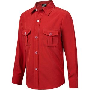 Chemise habillée à manches longues pour garçons Qbk, en coton Oxford, avec poches poitrine, de 9 mois à 16 ans - Product Image 1