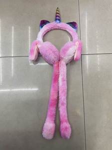 Creative Plush Ear Warmers with Horns <b>Soft</b> and Colorful Winter Unicorn Ear Warmers Plush <b>Toy</b> Children's <b>Toy</b> - Product Image 4