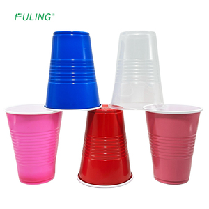 Gobelets jetables FULING <span class=keywords><strong>en</strong></span> PP personnalisés de 7 oz, gobelets <span class=keywords><strong>en</strong></span> <span class=keywords><strong>plastique</strong></span> jetables pour fêtes, rouge, blanc, <span class=keywords><strong>bleu</strong></span>, gobelets à bière - Product Image 2