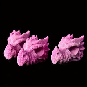 จี้หัวมังกรแกะสลักจากทับทิมธรรมชาติคุณภาพสูงสำหรับทำเครื่องประดับ ของขวัญ ตกแต่งบ้าน พลังบำบัด ขายส่ง - Product Image 3