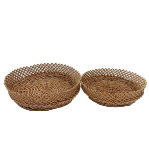 Good Design Handmade Wicker <b>Fruit</b> Tray Small Wicker Basket - Product Image 4