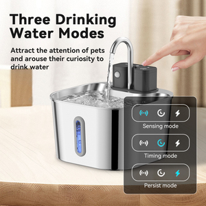 <span class=keywords><strong>Fontaine</strong></span> à <span class=keywords><strong>eau</strong></span> automatique intelligente pour chien, système de filtration en 4 étapes, purifie et adoucit l'<span class=keywords><strong>eau</strong></span>, fonctionnement ultra silencieux, distributeur à détection d'approche pour animaux de compagnie - Product Image 3