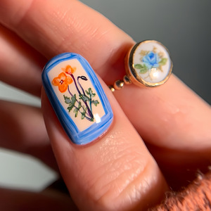 24 pezzi di pittura a olio del mondo animale europeo unghie indossabili vendita calda ispirata unghie artificiali piccolo disegno corto - Product Image 2