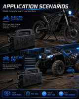 Chargeur de batterie de vélo électrique ZCH-900C 84V 10A pour batterie lithium 72V, moto électrique, vélo tout-terrain, VTT, véhicule