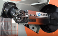 Machine de cintrage de fil CNC 3D 5 axes haute précision avec 2 paires de rouleaux d'alimentation pour la découpe de pièces de moteur automobile en acier au carbone
