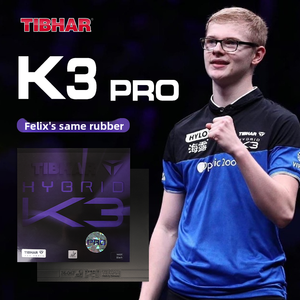 Caoutchouc de tennis de table TIBHAR K3 K3PRO K3FX avec picots collants et éponge allemande à petits pores pour attaque rapide et topspin - Product Image 5