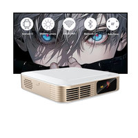 Projecteur DLP Homan New S-230 1080P, Wi-Fi double bande, Android 13, batterie intégrée, stéréo HIFI portable, 4K, home cinéma sans fil