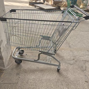 Chariot de courses pliable Youbang de style allemand 180L <span class=keywords><strong>en</strong></span> acier avec roues <span class=keywords><strong>en</strong></span> PU, poignée antirouille, pratique, pour les enfants de 6 à 12 ans - Product Image 2