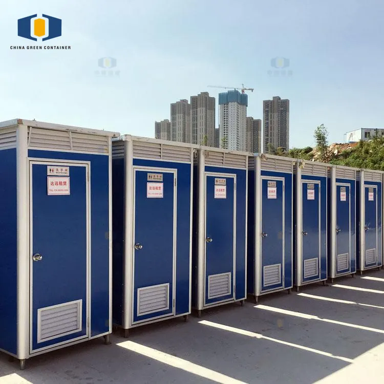 CGC kontainer situs konstruksi standar pemasangan mudah Toilet publik dewasa plastik portabel untuk penggunaan rumah dan gudang