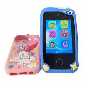 JXD Kids Phone Toy Girls 3-8 Years Old Unicorns Toddler Smart Phone <b>MP3</b> Support 2"-4" Screen Plastic Material Radio Music <b>Player</b> - Product Image 1
