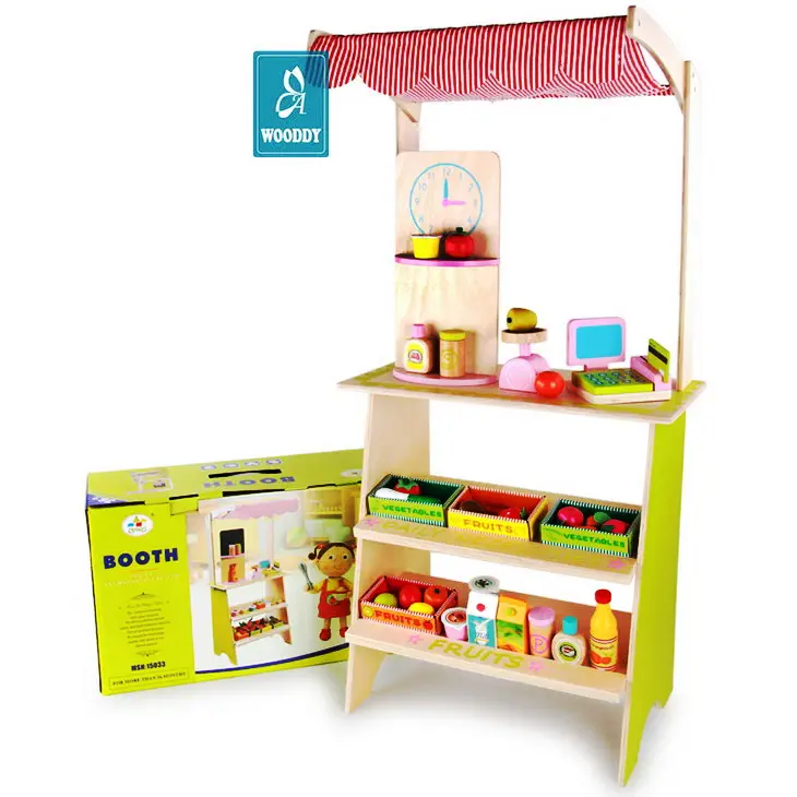 Gift Ideas 2022 Children's Educational Shop Making Learning Wooden Kitchen Set Toy Wood Toys For Kids Montessori