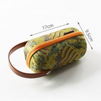 Élégant Étui de Transport pour Service à Thé en EVA à Motif Impérial – Écologique, Étanche et Portable pour Cérémonie du Thé