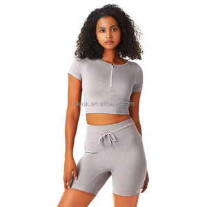 Shorts de yoga pour femmes à taille haute, personnalisés, solides, respirants, écologiques, sans couture, vêtements de sport pour la course à pied, l'entraînement, la salle de sport - Product Image 2