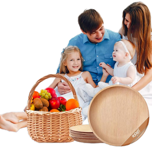 Bambu Artesanal Redonda Bandeja De Servir De Madeira Para Servir Alimentos Pequena placa De Madeira Para Mesa De Café Otomana Bandejas De Madeira Casa - Product Image 6