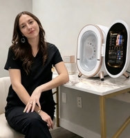 Geüpgradede slimme 3D gezichtshuid analyse machine AI Magic Mirror huidtester scanner desktop huidanalysator voor beautysalons