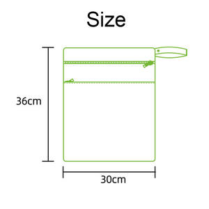 Bolsa húmeda de flores flamencos 30x36 cm bolsa húmeda de doble bolsillo impermeable reutilizable <span class=keywords><strong>para</strong></span> <span class=keywords><strong>cosas</strong></span> de bebé bolsa de almacenamiento de Bikini - Product Image 6