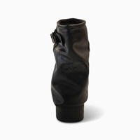 Bottes mi-mollet souples pour femmes, à enfiler, avec semelle extérieure en TPU et talons épais à boucle, personnalisables avec logo, faible MOQ, vente en gros, pour l'hiver – Fabrication OEM/ODM