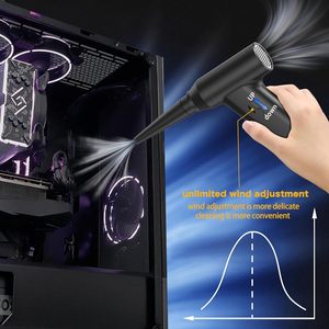 2000mAh * 2 Électrique <span class=keywords><strong>Air</strong></span> Duster Mini Jet Turbo Souffleur D'<span class=keywords><strong>air</strong></span> <span class=keywords><strong>Comprimé</strong></span> De Poche Aspirateur Voiture pour Usage Domestique Extérieur - Product Image 4