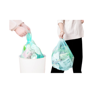 Sacchi per Rifiuti in Plastica HDPE Biodegradabili e Compostabili Personalizzati, Stampa Rotocalco Flexiloop, MOQ 1000 Rotoli per Uso Domestico e Ufficio - Product Image 3