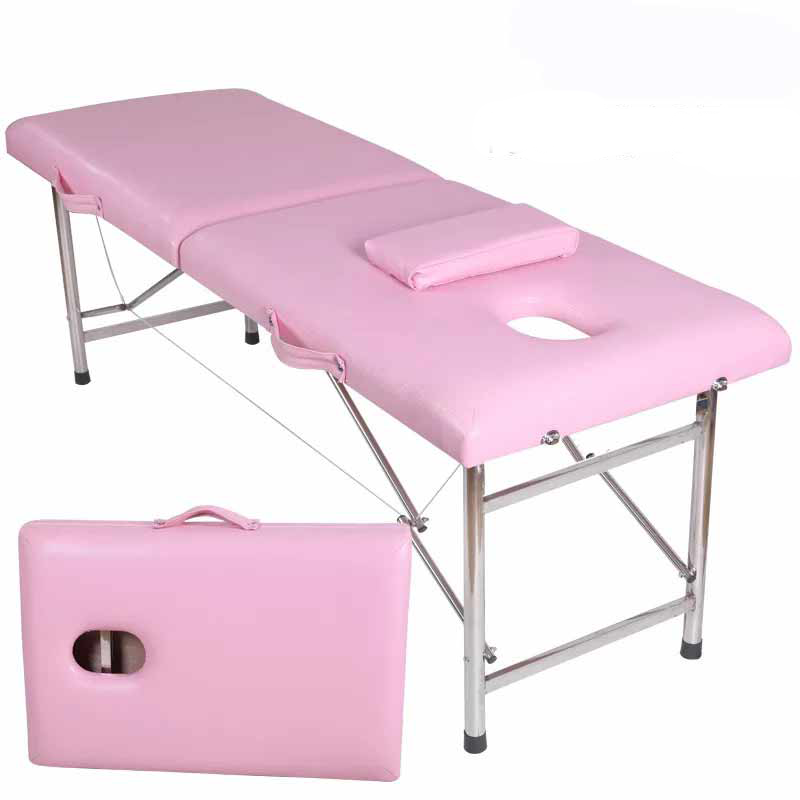 Haute Qualité Moderne Portable En Acier Inoxydable Spa Salon De Beauté Lash Table De Massage Du Visage En Acier Inoxydable Lit De Massage Pliable