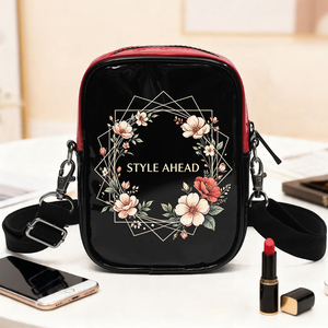 Bolso Bandolera <span class=keywords><strong>de</strong></span> Cuero Patentado Brillante <span class=keywords><strong>de</strong></span> Primera Calidad, Impermeable, Unisex, <span class=keywords><strong>de</strong></span> Diseño, con Logotipo Personalizado - Product Image 4
