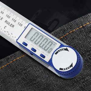 2 in 1 Angle <b>Measurement</b> <b>Tool</b> Digital Protractor Multifunctional Degrees Inch Metric Scale Rulers for Woodworking <b>Tool</b> - Product Image 2