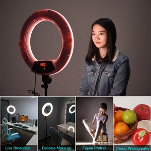 Éclairage professionnel, lampe à anneau LED <span class=keywords><strong>Tik</strong></span> <span class=keywords><strong>Tok</strong></span> de 18 pouces, 96 W, lumière lunaire pour les cils, salon de beauté, tatouage et maquillage - Product Image 6