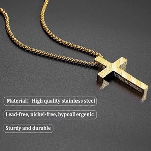 Hip Hop gotik çapraz kolye moda Punk Charm Joker kişilik basit ebedi kolye ile - Product Image 6