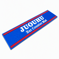 Tapis de bar en PVC personnalisé OEM, tapis de bar antidérapant, tapis anti-déversement avec logo moulé pour bar à cocktails, bar à bière, pub, bar à domicile