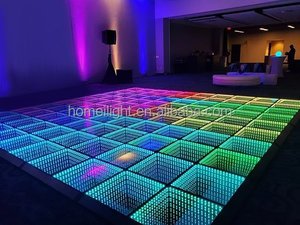Miroir de danse 3D Portable pour <span class=keywords><strong>DJ</strong></span> de Club de mariage, panneau de danse RGB, plancher de scène - Product Image 4