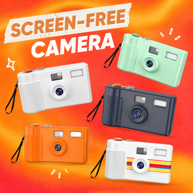 Customizable Colors Pattern 20MP Compact Screenless Film Style No Screen Digital Camera with LED Flash WIFI Multiple Filters