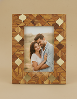 Cadre photo en bois d'acacia fait main fabriqué en Inde pour la décoration de la maison de luxe et l'utilisation en cadeau, approvisionnement mondial disponible
