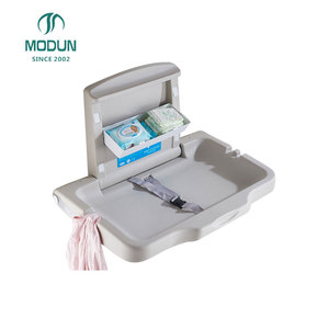 Wall Mount HDPE White Baby <strong>Changing</strong> Station Portable <strong>Foldable</strong> <strong>Changing</strong> <strong>Table</strong> with 50kg Capacity for Under 12 Months - Product Image 1