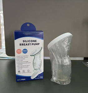 Tire-lait anti-débordement en silicone portable souple collecteur de lait aspiration tire-lait manuel extracteur de leche <span class=keywords><strong>materna</strong></span> - Product Image 3