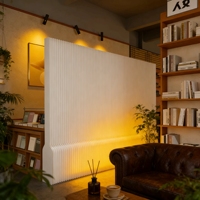Cloison en papier nid d'abeille flexible YIMO PF-2, écran blanc, design moderne et simple, décoration pour la maison/le bureau/l'exposition/le magasin