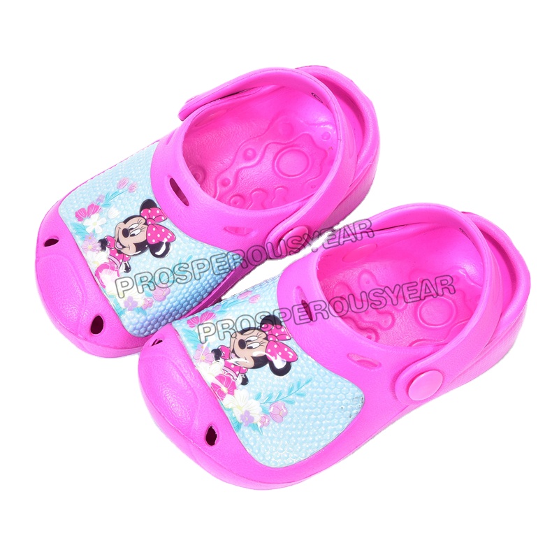 Unisex Kid's Children's Harden Shoes Eva Clog School Shoes Outdoor Glitter Strap Shoes Heat Transfer