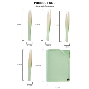 <span class=keywords><strong>Pince</strong></span> à épiler pour extension de cils personnalisée de marque privée en acier inoxydable sans lacunes pour l'épilation du visage vers l'intérieur - Product Image 5